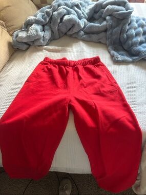 Red Skims Sweatpants